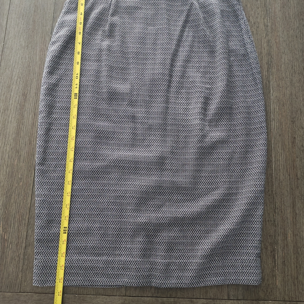Worthington Textured Black and White Pencil Skirt